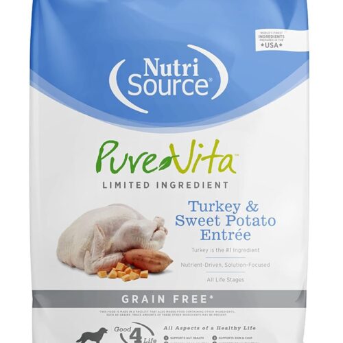 PureVita Grain Free Turkey & Sweet Potato Dry Dog Food - 25lb