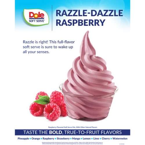 Dole Soft Serve Mix - Raspberry - Bag (4.4 lbs)